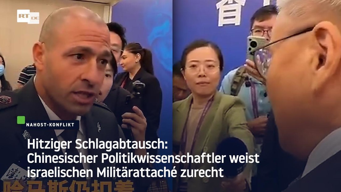Schlagabtausch: Chinesischer Politikwissenschaftler weist israelischen Militärattaché zurecht