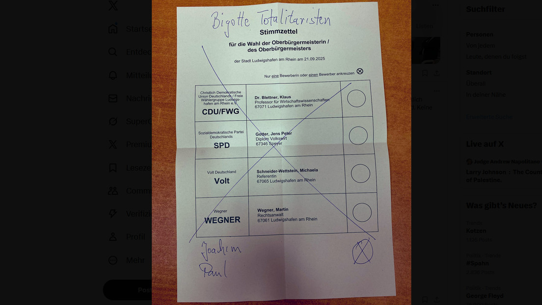 Ludwigshafen: "Unsere" Demokratie gerettet – Wahlbeteiligung halbiert