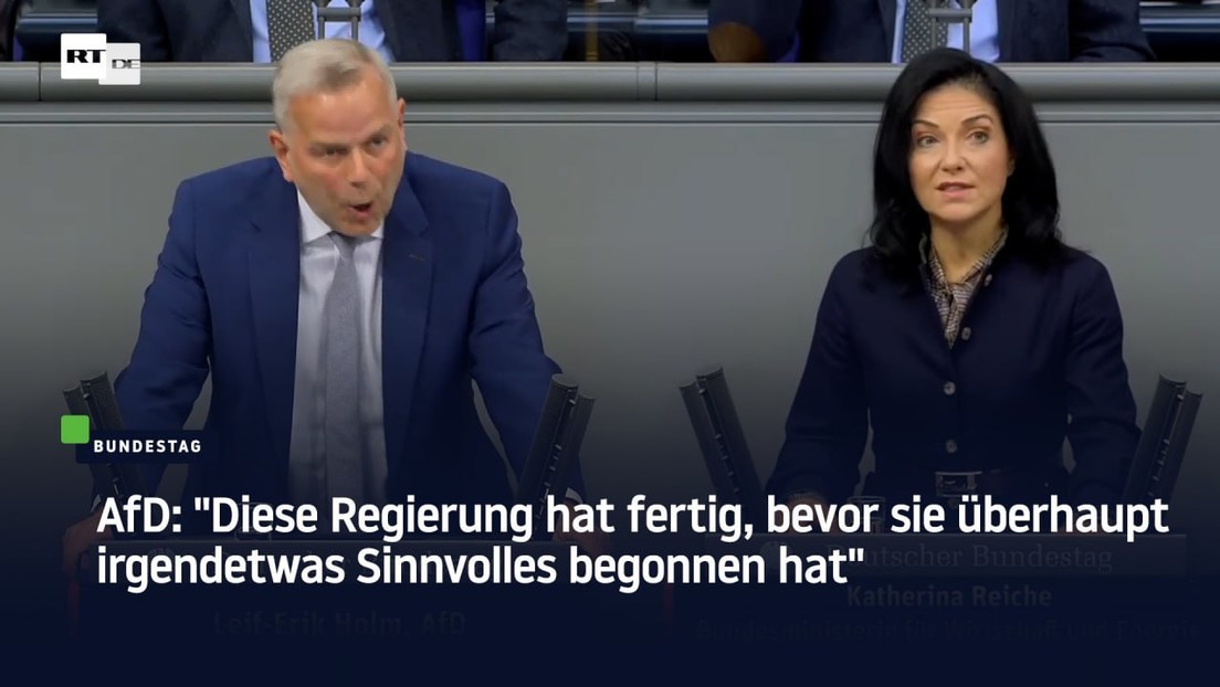 AfD: "Diese Regierung hat fertig, bevor sie überhaupt irgendetwas Sinnvolles begonnen hat"