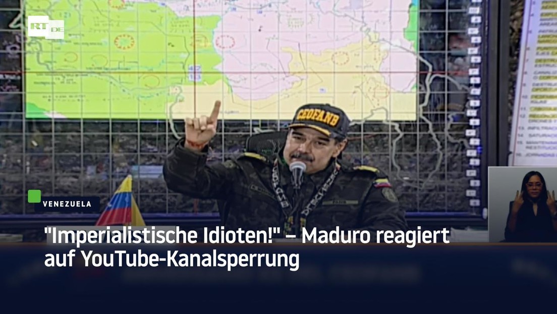 "Imperialistische Idioten!" – Maduro reagiert auf YouTube-Kanalsperrung