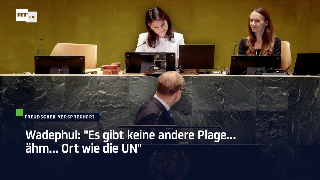 Wadephul: "Es gibt keine andere Plage… ähm… Ort wie die UN"