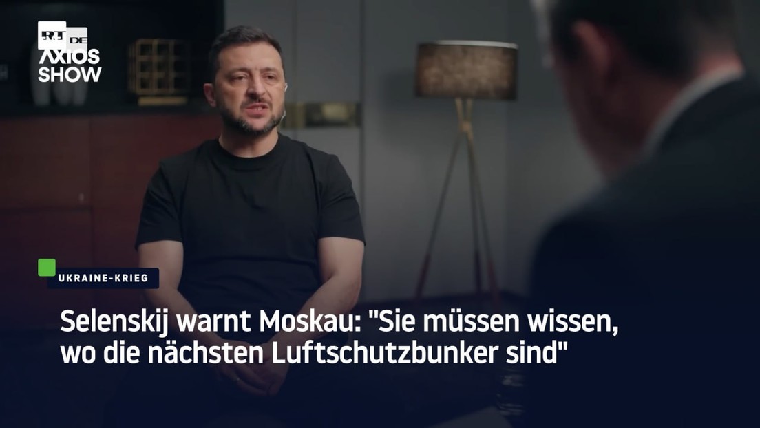 Selenskij warnt Moskau: "Müssen wissen, wo die nächsten Luftschutzbunker sind"