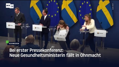 Bei erster Pressekonferenz: Neue Gesundheitsministerin fällt in Ohnmacht