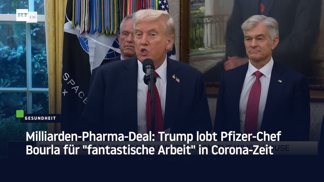 Milliarden-Pharma-Deal: Trump lobt Pfizer-Chef Bourla für "fantastische Arbeit" in Corona-Zeit