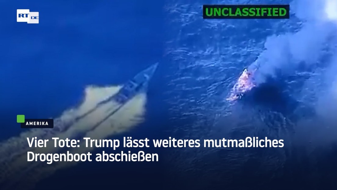 Vier Tote: Trump lässt weiteres mutmaßliches Drogenboot abschießen