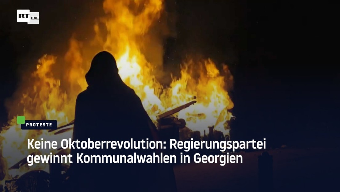 Keine Oktoberrevolution: Regierungspartei gewinnt Kommunalwahlen in Georgien