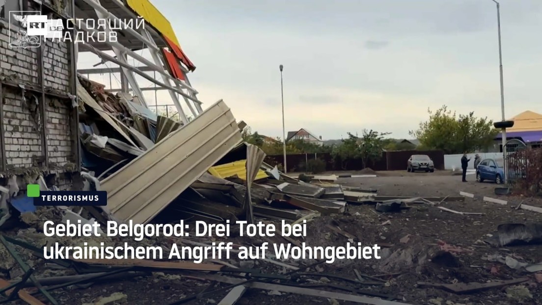 Gebiet Belgorod: Drei Tote bei ukrainischem Angriff auf Wohngebiet