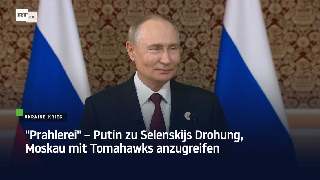"Prahlerei" – Putin zu Selenskijs Drohung, Moskau mit Tomahawks anzugreifen