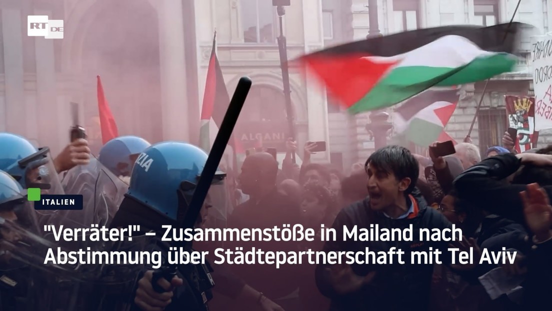 "Verräter!" – Zusammenstöße in Mailand nach Abstimmung über Städtepartnerschaft mit Tel Aviv