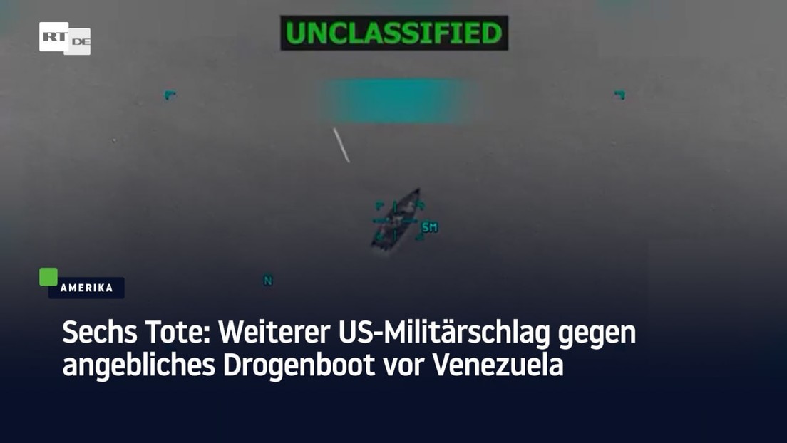 Sechs Tote: Weiterer US-Militärschlag gegen angebliches Drogenboot vor Venezuela