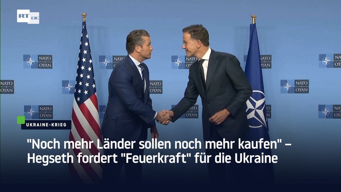 "Noch mehr Länder sollen noch mehr kaufen" – Hegseth fordert "Feuerkraft" für die Ukraine