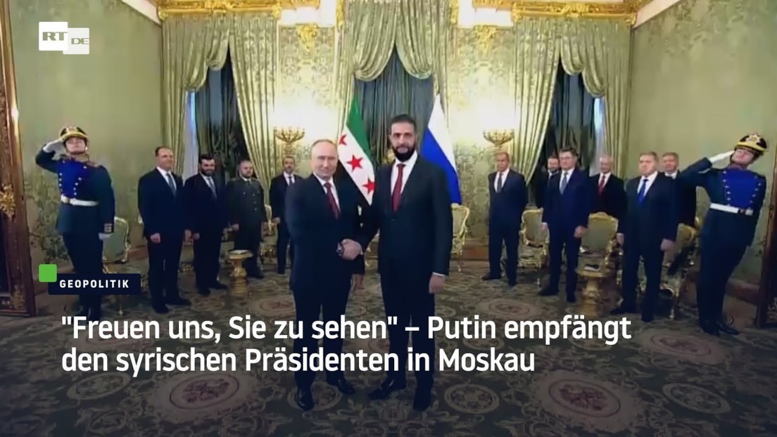 "Freuen uns, Sie zu sehen" – Putin empfängt den syrischen Präsidenten in Moskau