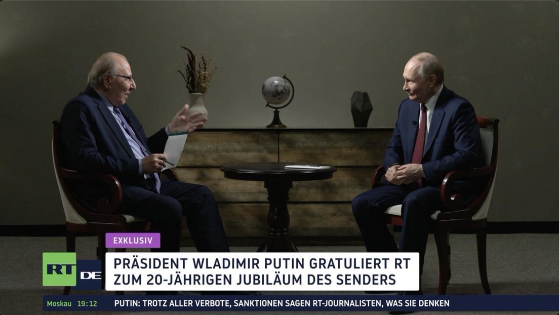 20 Jahre RT: Wladimir Putin würdigt Vertrauen und Professionalität des Senders