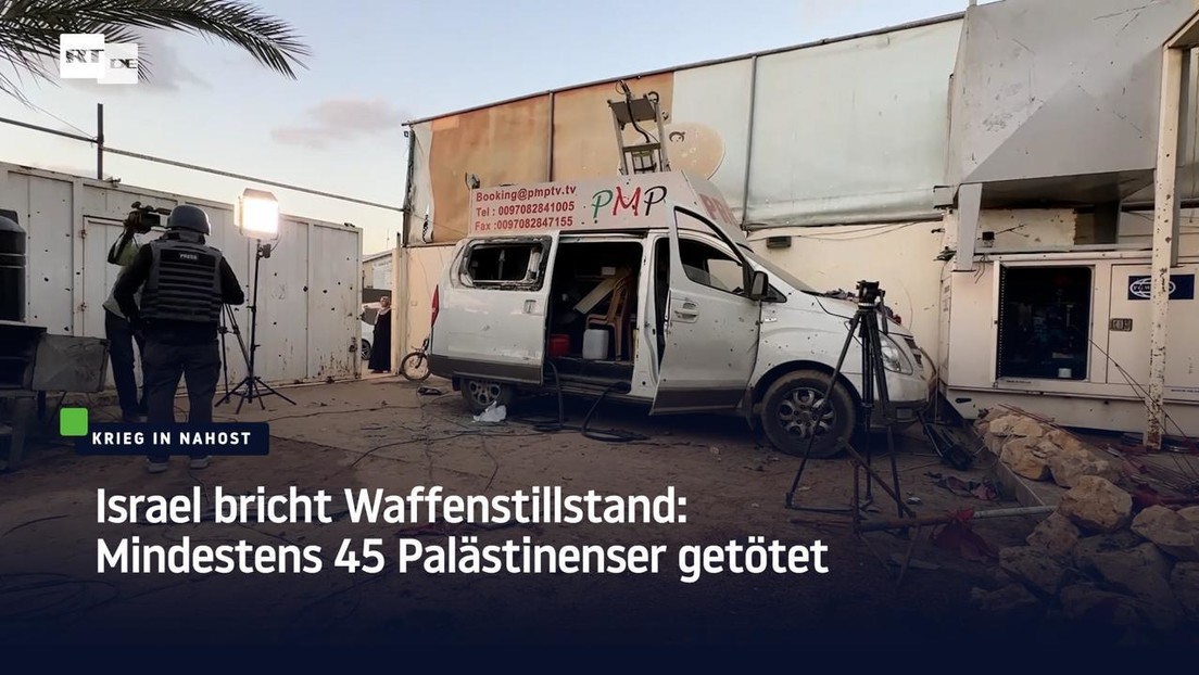 Israel bricht Waffenstillstand: Mindestens 45 Palästinenser getötet