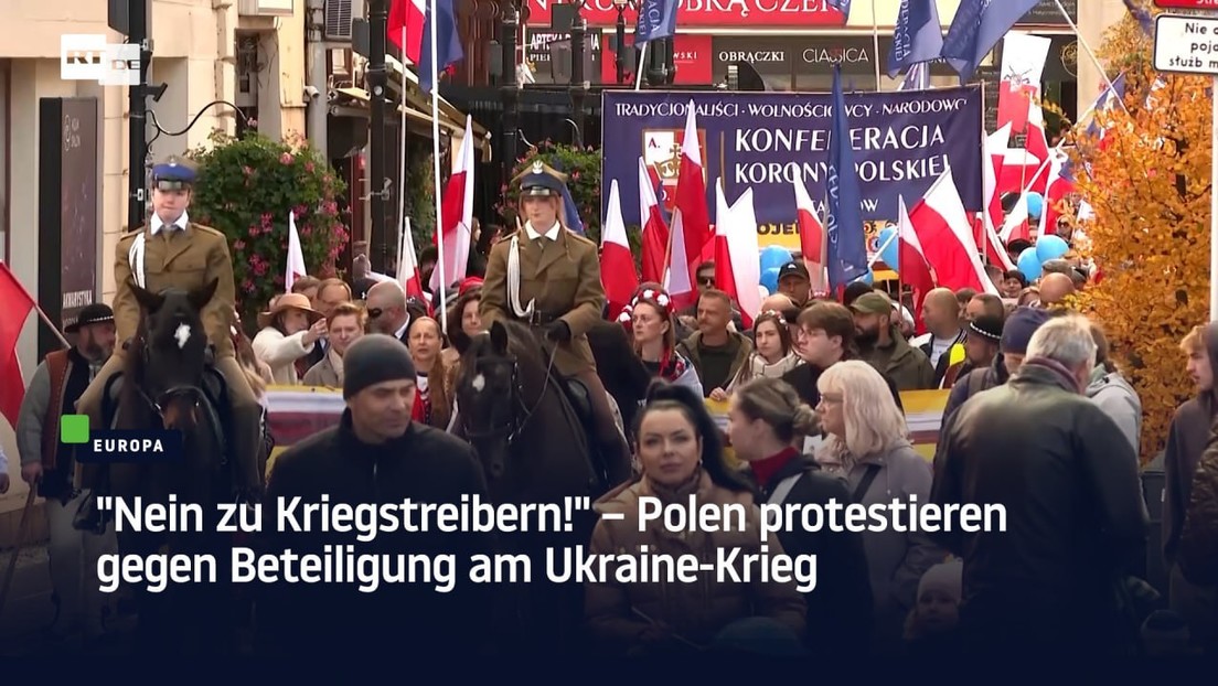 "Nein zu Kriegstreibern!" – Polen protestieren gegen Beteiligung am Ukraine-Krieg
