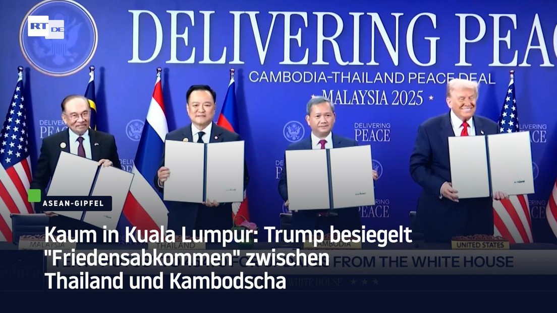 Kaum in Kuala Lumpur: Trump besiegelt "Friedensabkommen" zwischen Thailand und Kambodscha