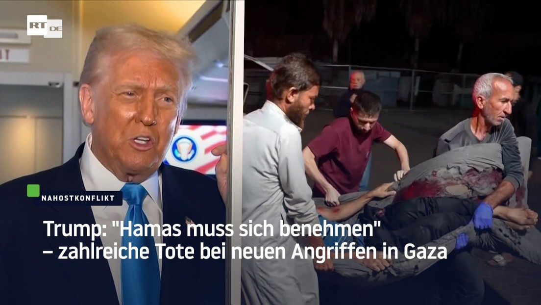 Trump: "Hamas muss sich benehmen" – zahlreiche Tote bei neuen Angriffen in Gaza