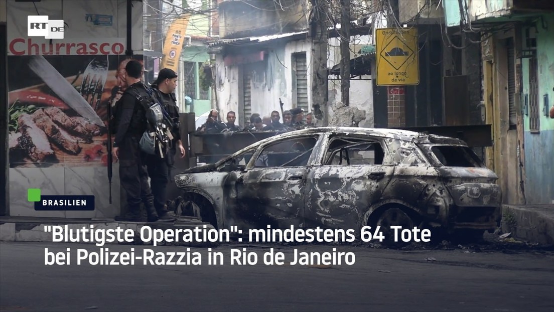 "Blutigste Operation": mindestens 64 Tote bei Polizei-Razzia in Rio de Janeiro