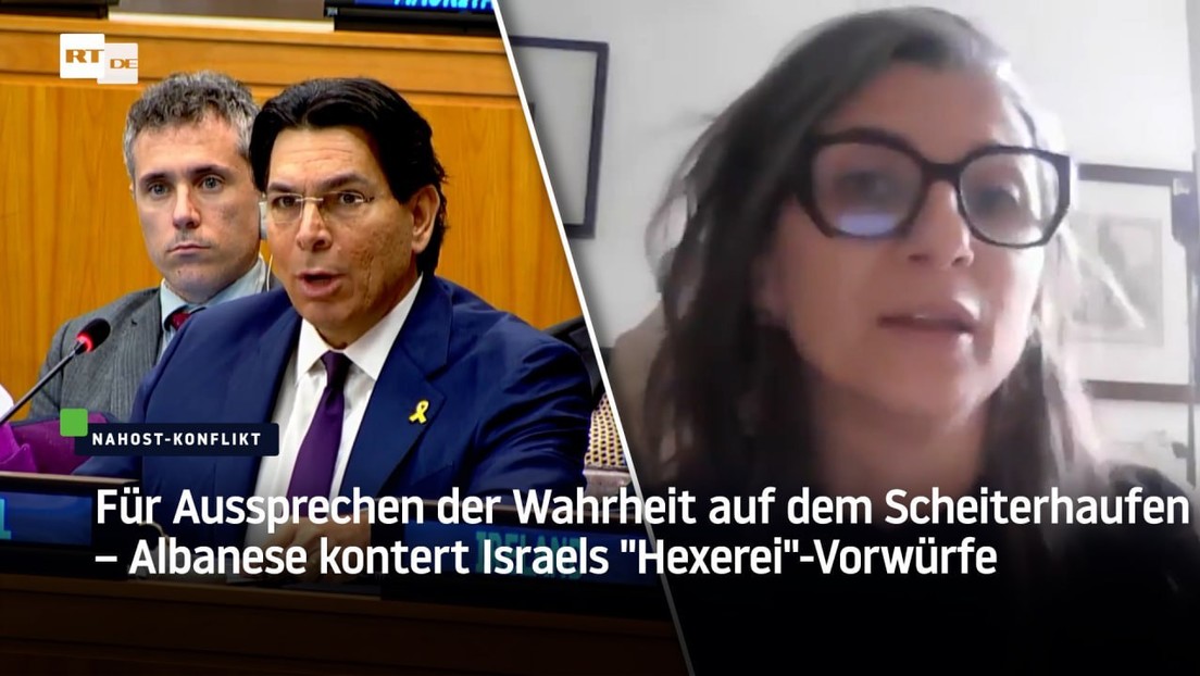 Für Aussprechen der Wahrheit auf dem Scheiterhaufen – Albanese kontert Israels "Hexerei"-Vorwürfe