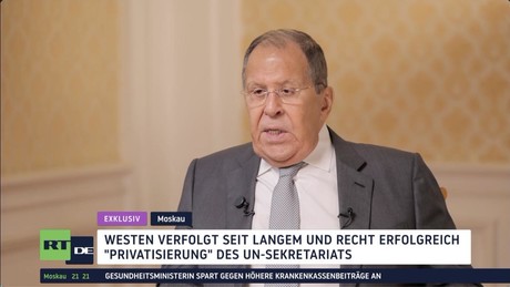 RT DE-Exklusiv: Sergei Lawrow kritisiert Machtmissbrauch in der UNO