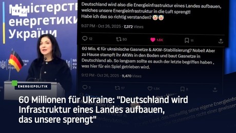 60 Millionen für Ukraine: "Deutschland wird Infrastruktur eines Landes aufbauen, das unsere sprengt"