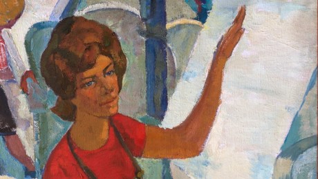 Einmalige Ausstellung von Werken des sozialistischen Realismus in Moskau eröffnet