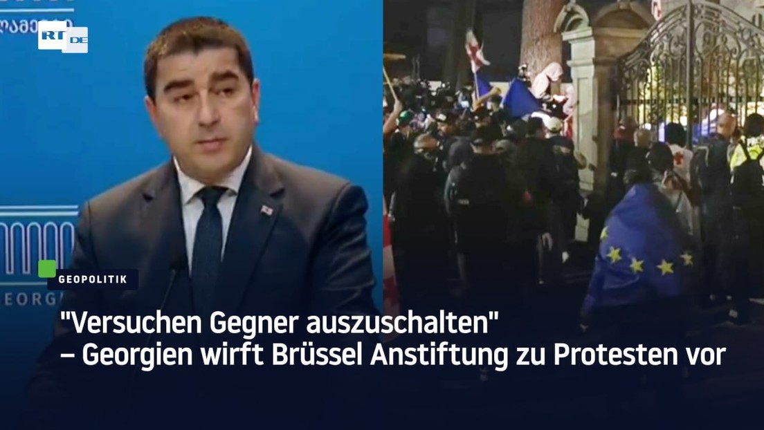 "Versuchen Gegner auszuschalten" – Georgien wirft Brüssel Anstiftung zu Protesten vor