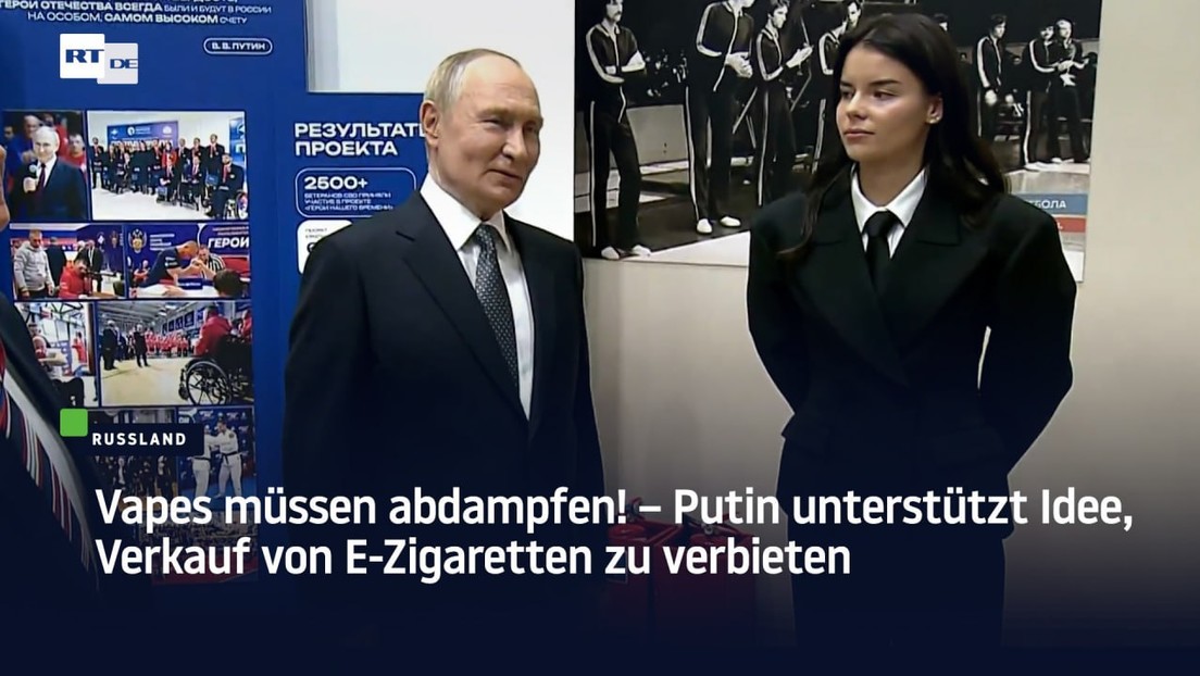 Vapes müssen abdampfen! – Putin unterstützt Idee, Verkauf von E-Zigaretten zu verbieten