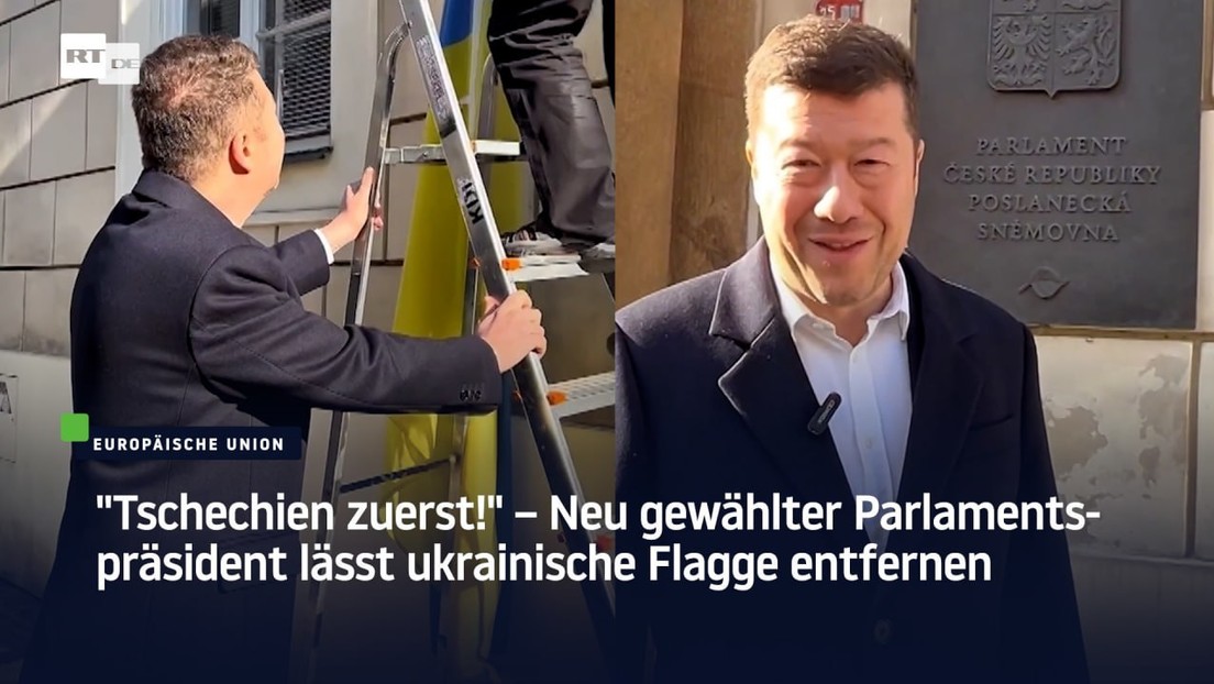 "Tschechien zuerst!" – Neu gewählter Parlamentspräsident lässt ukrainische Flagge entfernen