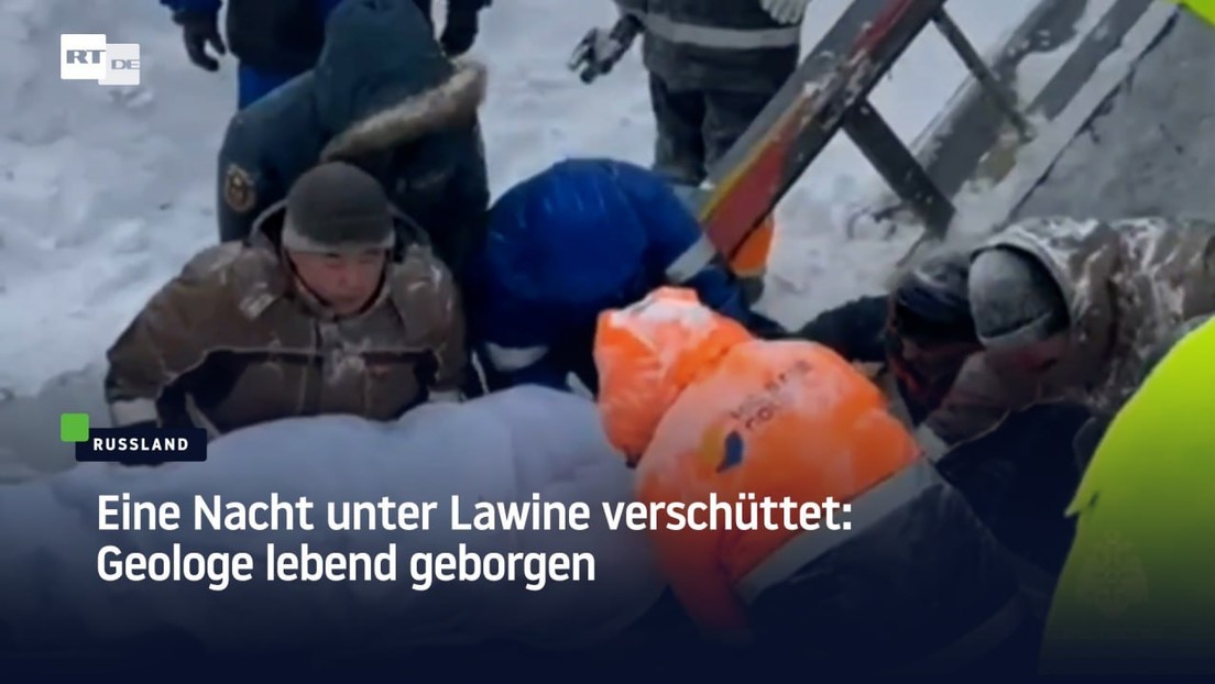 Eine Nacht unter Lawine verschüttet: Geologe lebend geborgen