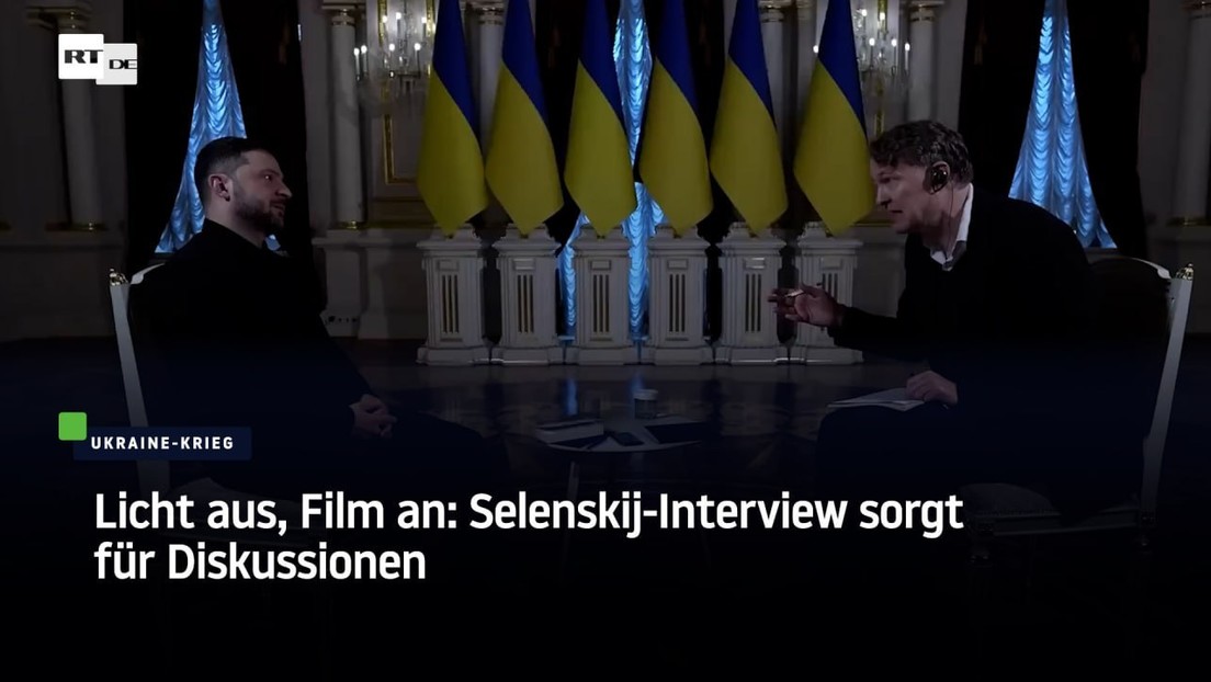 Licht aus, Film an: Selenskij-Interview sorgt für Diskussionen