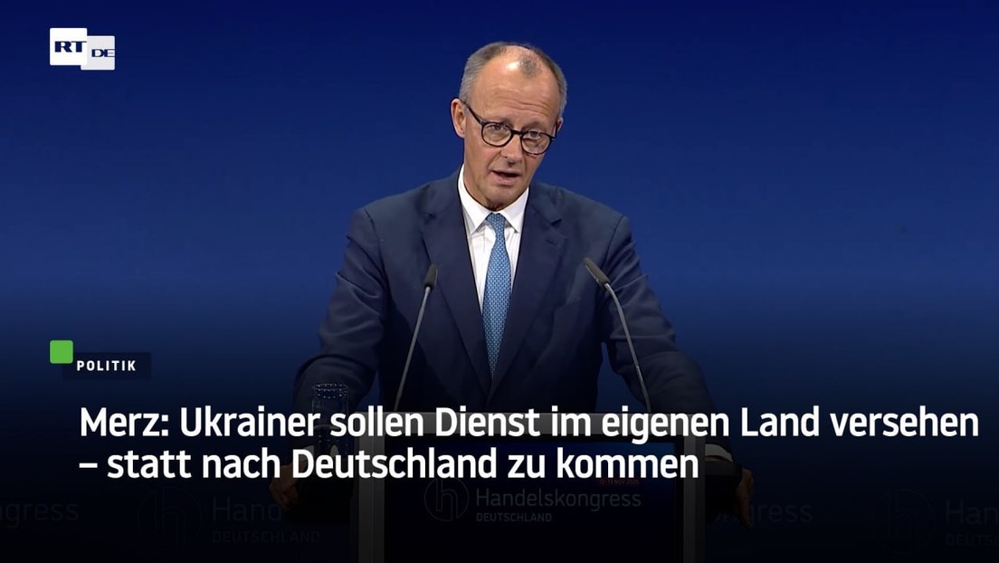 Merz: Ukrainer sollen Dienst im eigenen Land versehen – statt nach Deutschland zu kommen