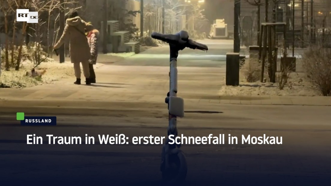 Ein Traum in Weiß: erster Schneefall in Moskau