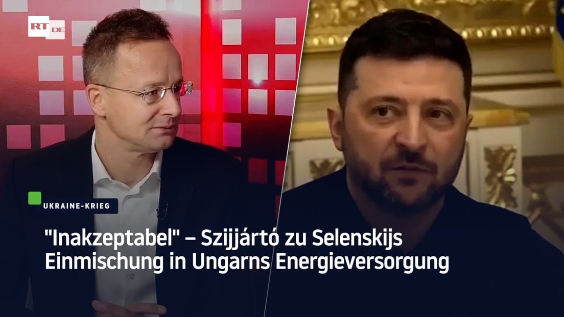 "Inakzeptabel" – Szijjártó zu Selenskijs Einmischung in Ungarns Energieversorgung