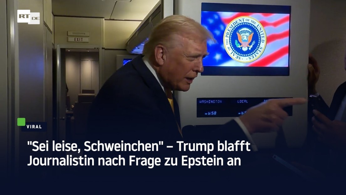 "Sei leise, Schweinchen" – Trump blafft Journalistin nach Frage zu Epstein an