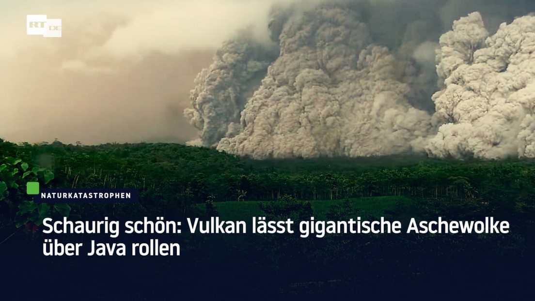 Schaurig schön: Vulkan lässt gigantische Aschewolke über Java rollen