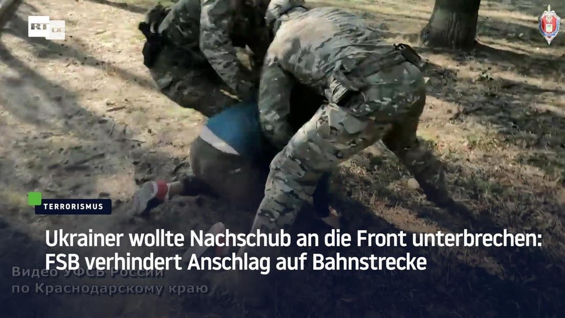 Ukrainer wollte Nachschub an die Front unterbrechen: FSB verhindert Anschlag auf Bahnstrecke