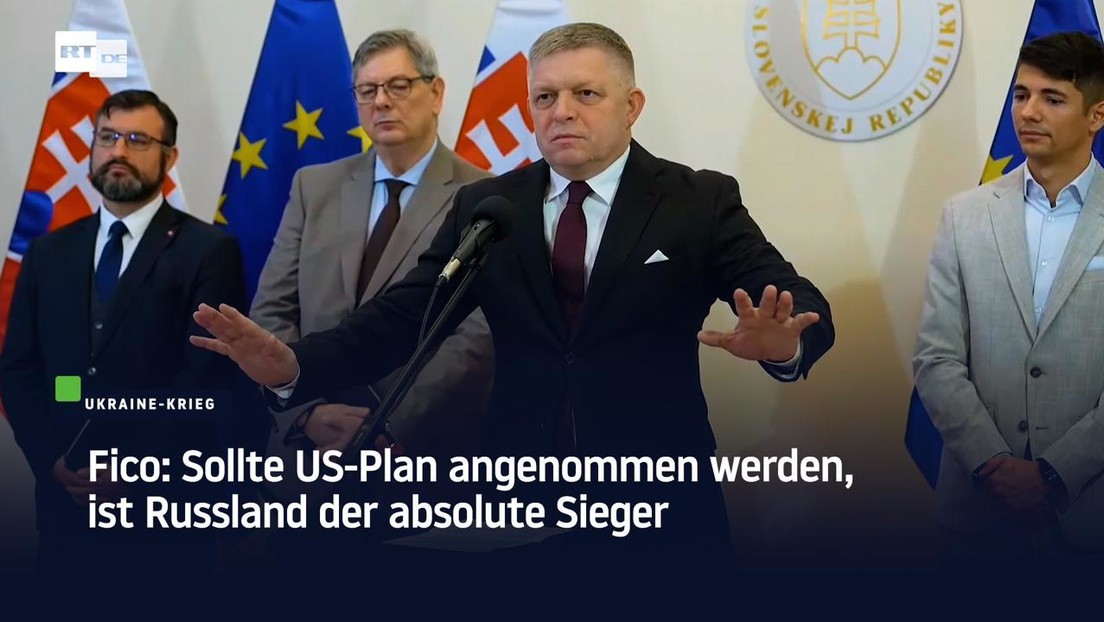 Fico: Sollte US-Plan angenommen werden, ist Russland der absolute Sieger