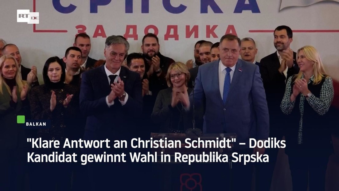 "Klare Antwort an Christian Schmidt" – Dodiks Kandidat gewinnt Wahl in Republika Srpska