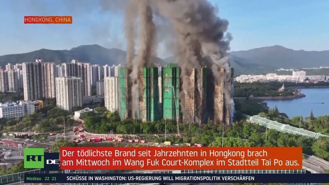 Hongkong: Zahl der Todesopfer bei Brand in Wohnkomplex auf 83 gestiegen