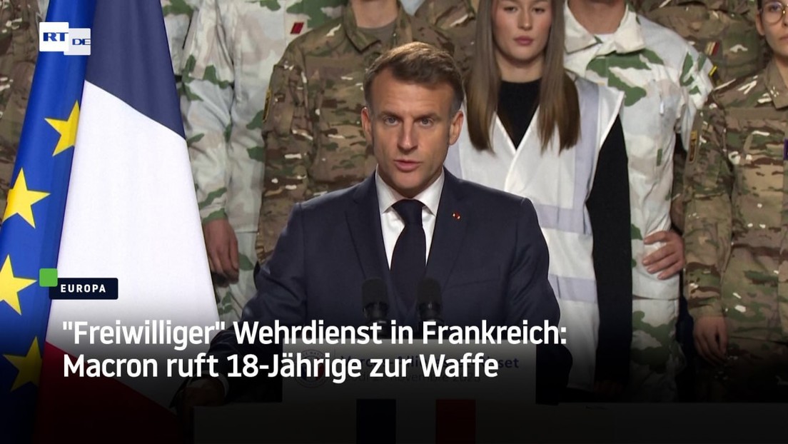 "Freiwilliger" Wehrdienst in Frankreich: Macron ruft 18-Jährige zur Waffe