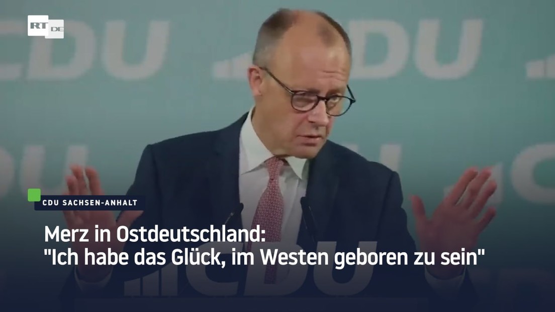 Merz in Ostdeutschland: "Ich habe das Glück, im Westen geboren zu sein"