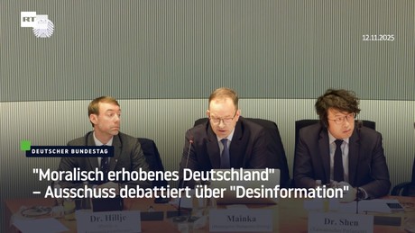 "Moralisch erhobenes Deutschland" – Ausschuss debattiert über "Desinformation"