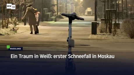 Ein Traum in Weiß: erster Schneefall in Moskau