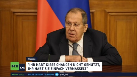 Lawrow: Europa hat Chance für Frieden in der Ukraine vertan 