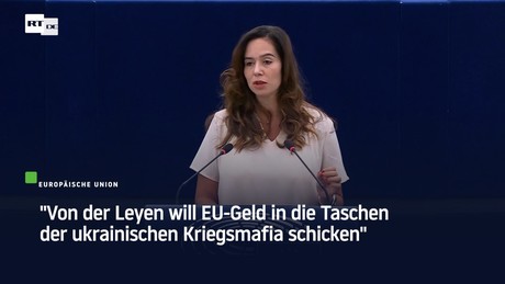 "Von der Leyen will EU-Geld in die Taschen der ukrainischen Kriegsmafia schicken"