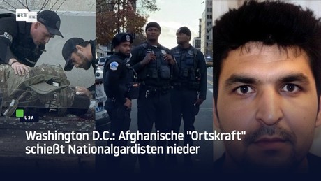 Washington D.C.: Afghanische "Ortskraft" schießt Nationalgardisten nieder