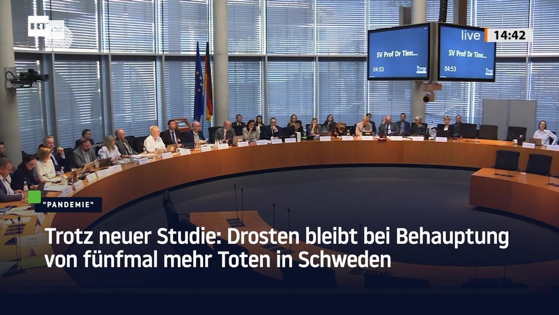 Trotz neuer Studie: Drosten bleibt bei Behauptung von fünfmal mehr Toten in Schweden