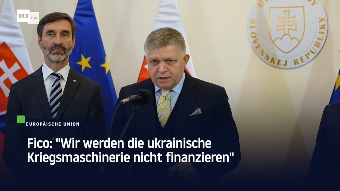 Fico: "Wir werden die ukrainische Kriegsmaschinerie nicht finanzieren"