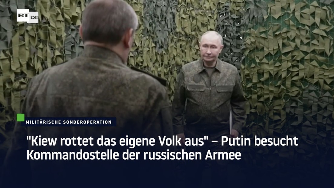 "Kiew rottet das eigene Volk aus" – Putin besucht Kommandostelle der russischen Armee